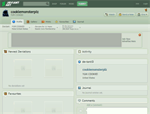 Tablet Screenshot of cookiemonsterplz.deviantart.com