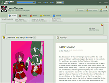 Tablet Screenshot of leon-tasume.deviantart.com