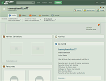 Tablet Screenshot of hammyhamilton77.deviantart.com