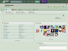 Tablet Screenshot of missymouse.deviantart.com