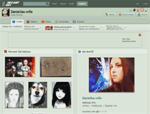 Tablet Screenshot of daniellas-wife.deviantart.com