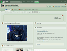 Tablet Screenshot of homunculii-united.deviantart.com