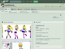 Tablet Screenshot of lazydesuluck.deviantart.com