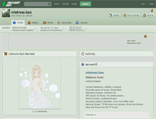Tablet Screenshot of mistress-bex.deviantart.com