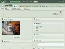 Tablet Screenshot of grizzly666.deviantart.com