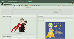 Desktop Screenshot of deathbutterfly.deviantart.com