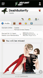 Mobile Screenshot of deathbutterfly.deviantart.com