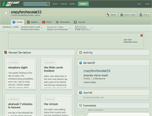 Tablet Screenshot of crazyforchocolat32.deviantart.com
