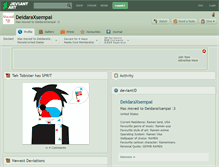 Tablet Screenshot of deidaraxsempai.deviantart.com