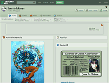 Tablet Screenshot of jennahickman.deviantart.com