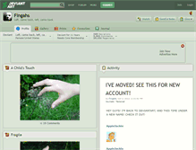 Tablet Screenshot of fingahs.deviantart.com