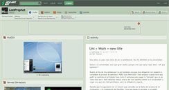 Desktop Screenshot of loztprophet.deviantart.com