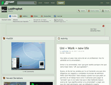 Tablet Screenshot of loztprophet.deviantart.com