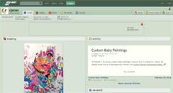 Desktop Screenshot of cjames.deviantart.com