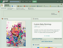 Tablet Screenshot of cjames.deviantart.com