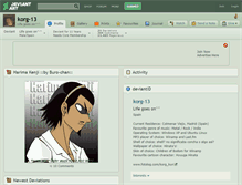 Tablet Screenshot of korg-13.deviantart.com