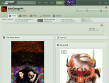 Tablet Screenshot of missorange94.deviantart.com
