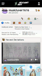 Mobile Screenshot of musicluver1616.deviantart.com