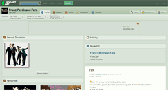 Desktop Screenshot of franz-ferdinand-fans.deviantart.com