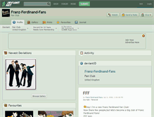 Tablet Screenshot of franz-ferdinand-fans.deviantart.com