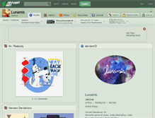 Tablet Screenshot of lunamis.deviantart.com