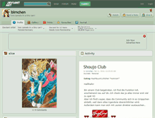 Tablet Screenshot of birnchen.deviantart.com