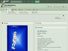 Tablet Screenshot of mewblackberry.deviantart.com