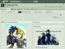 Tablet Screenshot of ff-crisis-core-club.deviantart.com