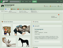 Tablet Screenshot of horsesaregreat.deviantart.com