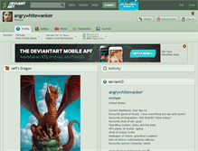 Tablet Screenshot of angrywhitewanker.deviantart.com