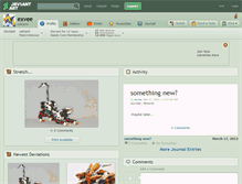 Tablet Screenshot of exvee.deviantart.com