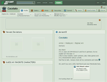 Tablet Screenshot of cocotato.deviantart.com