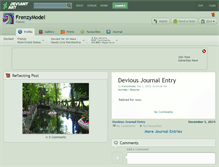 Tablet Screenshot of frenzymodel.deviantart.com