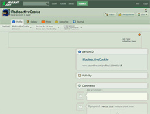 Tablet Screenshot of iradioactivecookie.deviantart.com