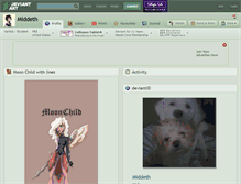Tablet Screenshot of middeth.deviantart.com