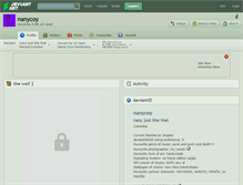 Tablet Screenshot of nanycoy.deviantart.com
