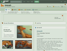 Tablet Screenshot of melanath.deviantart.com