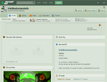 Tablet Screenshot of irishbostonianmofo.deviantart.com