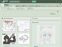 Tablet Screenshot of draniz.deviantart.com