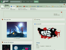 Tablet Screenshot of gmex.deviantart.com