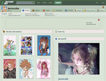 Tablet Screenshot of jannecake.deviantart.com