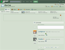 Tablet Screenshot of blue-cup.deviantart.com