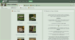 Desktop Screenshot of crazy-4-animals.deviantart.com