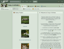 Tablet Screenshot of crazy-4-animals.deviantart.com