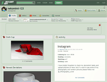Tablet Screenshot of nekomimi-123.deviantart.com