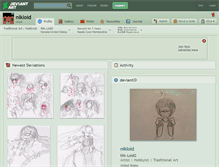 Tablet Screenshot of nikloid.deviantart.com