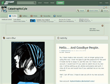 Tablet Screenshot of catastrophiccyle.deviantart.com