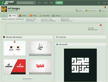 Tablet Screenshot of mf-designs.deviantart.com