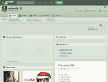 Tablet Screenshot of nejiswife123.deviantart.com