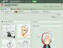 Tablet Screenshot of dynamite-gokudera.deviantart.com